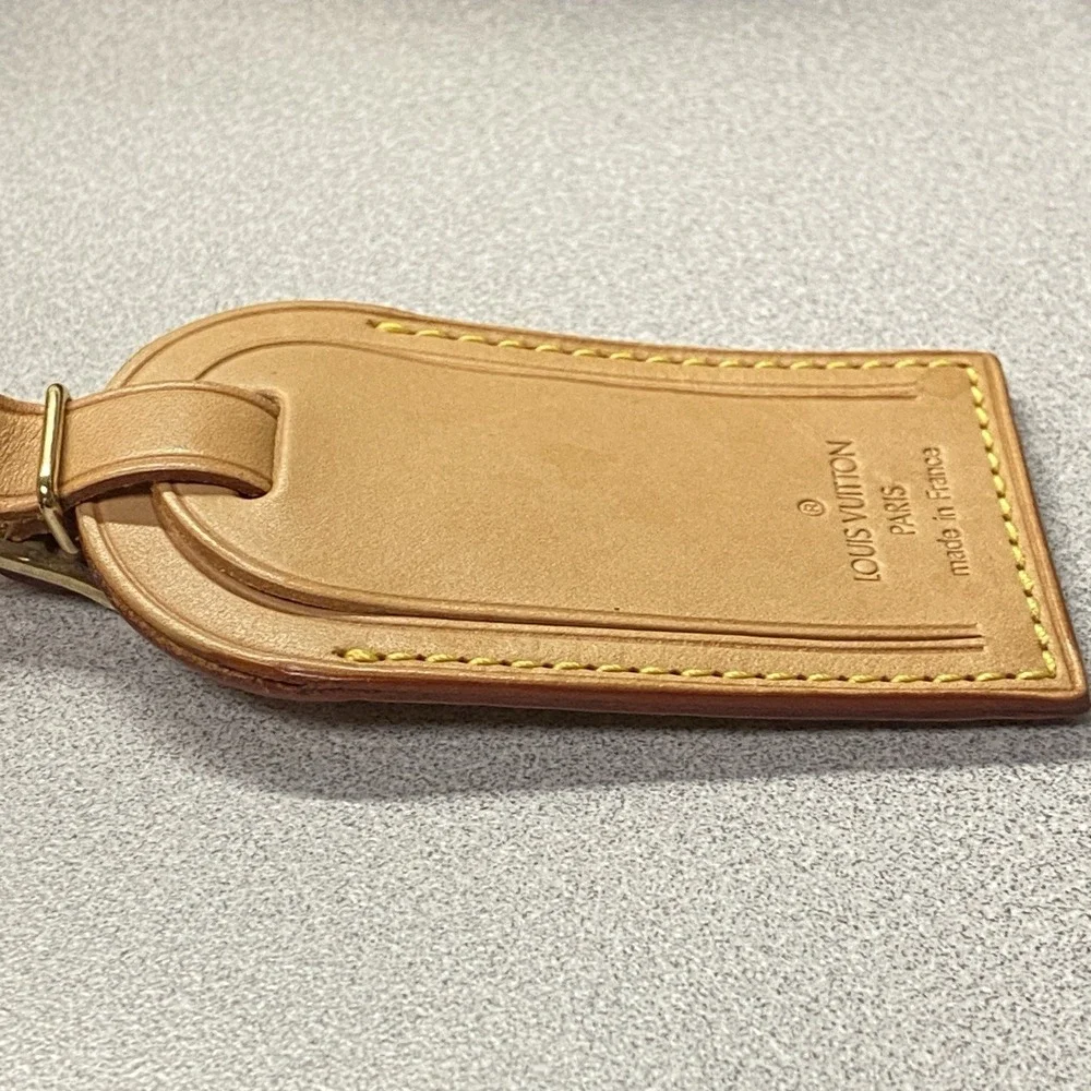 Authentic Louis Vuitton Luggage Tag Excellent Condition SEE THE‎ PHOTOS